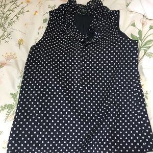 J crew ruffled collar shirt